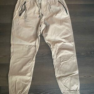 Men's Tan Jogger Pants